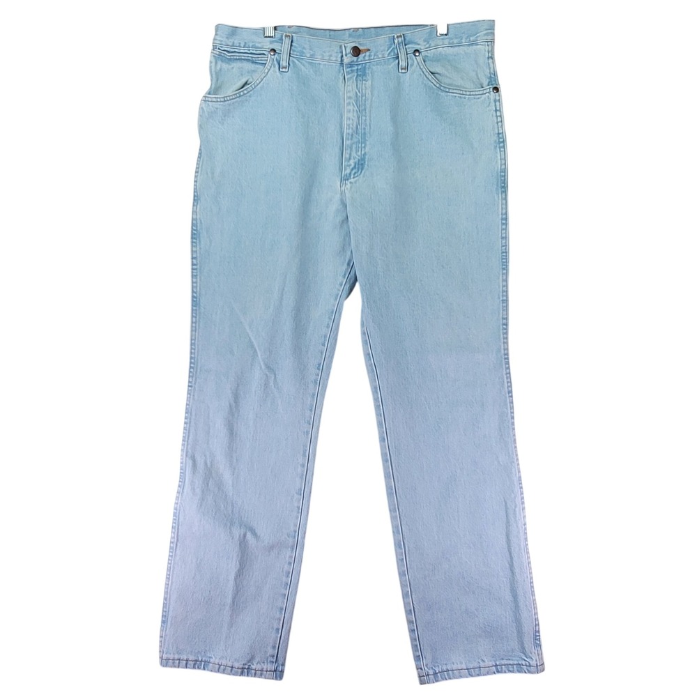 Vintage Wrangler Jeans Men 37x31 Blue‎ Good Cowboy Cut 936GBH Straight Leg Denim